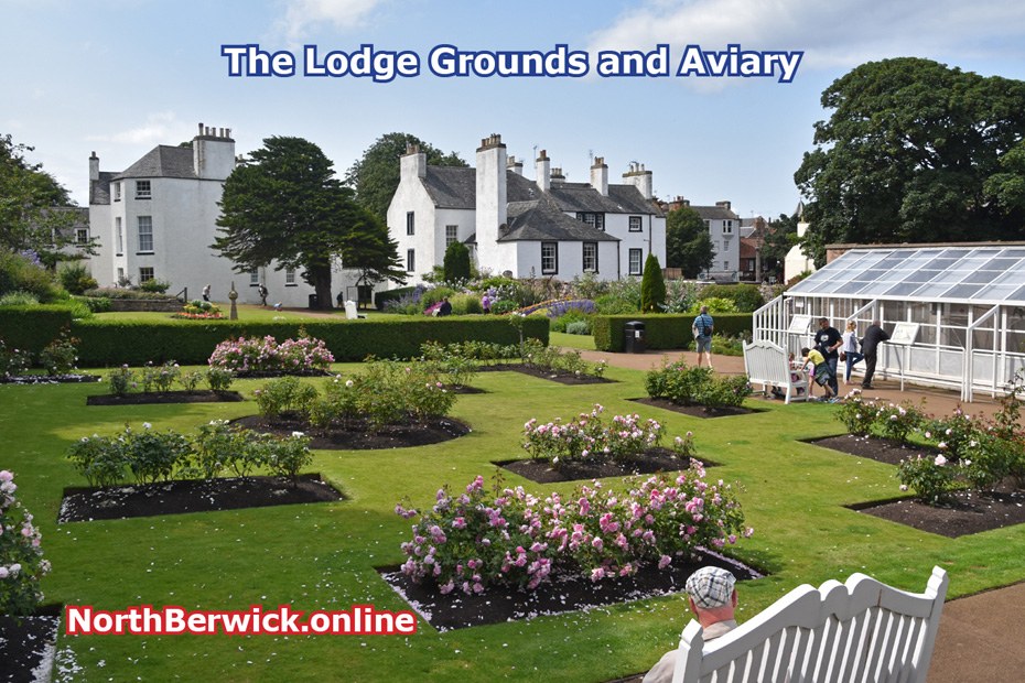 North Berwick Lodge Grounds and Aviary. There's a cafe in the summer