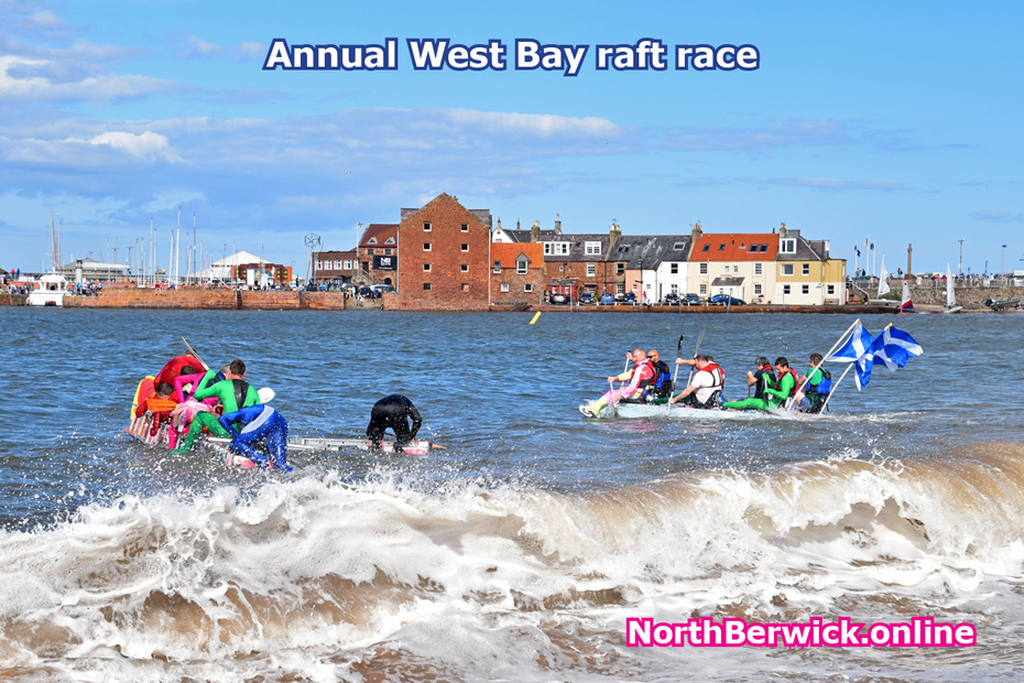 Raft Race, West Bay, North Berwick